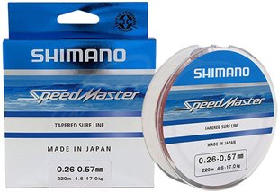 Шоклидер Shimano Speedmaster Tapered Surf Line 220m 0.33-0.57mm 7.2-17.0kg