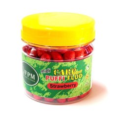Воздушное тесто FPM Baits Carp Series Puffi Midi Fluo Strawberry (Клубника)