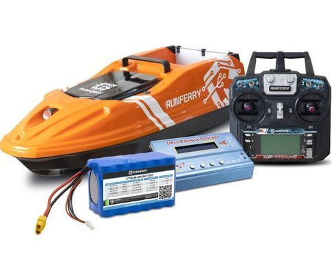 Короповий кораблик Runferry SOLO V3 + GPS (9+1) Orange Автопілот + Ехолот Toslon TF520
