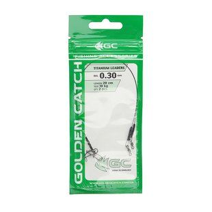 Повідець Golden Catch Titanium 20 див. D-0.40 мм, 15 кг (2 шт)