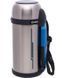 Термос ZOJIRUSHI SF-CС15XA 1.5l (складная ручка+ремешок) Стальной