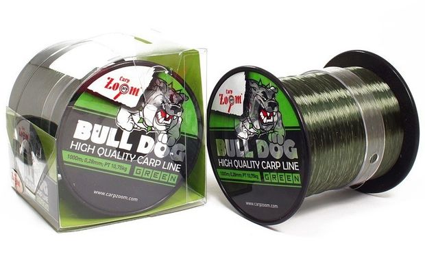 Леска Carp Zoom Bull-Dog Carp Line 1000м 0,31мм 12,65кг зелёная (CZ2974)