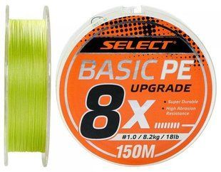 Шнур Select Basic PE 8x 150m (салат.) #1.2/0.16mm 20lb/9.3kg