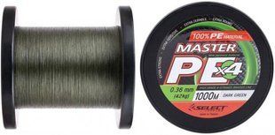 Шнур Select Master PE 1000m (темн.-зел.) 0.27mm 33kg