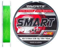 Шнур Favorite Smart PE 4x 150м (салат.) #0.4/0.104 мм 3 кг
