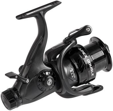 Катушка Brain Apex Double 4000 Screw Handle 6+1BB (с байтранером карповая, фидерная)
