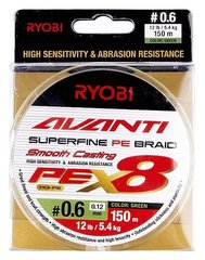 Шнур Ryobi Avanti X8 GR 150м. PE0.6 (0.12 мм.)