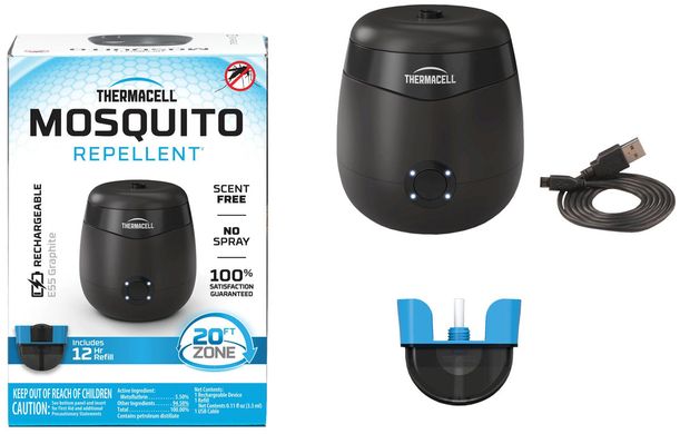 Устройство от комаров Thermacell E55 Rechargeable Mosquito Repeller ц:charcoal