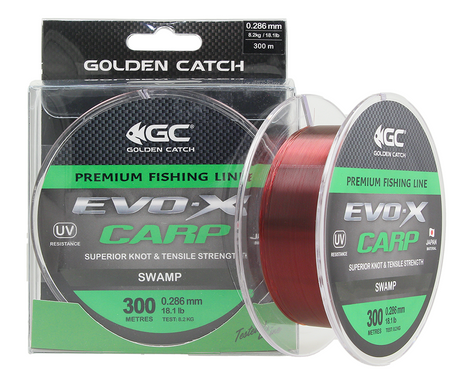 Леска Golden Catch EVO-X Carp SWP 300 м., 0.331 мм