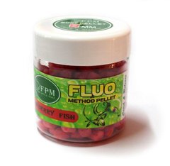 Soft Method Pellet Fluo FPM Baits 8 мм. 50 р. Strawberry-Fish (Полуниця-Риба)