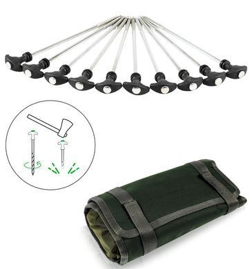 Колки для палатки World4Carp Tent Peg Set XL, 30 см. набор 10 шт